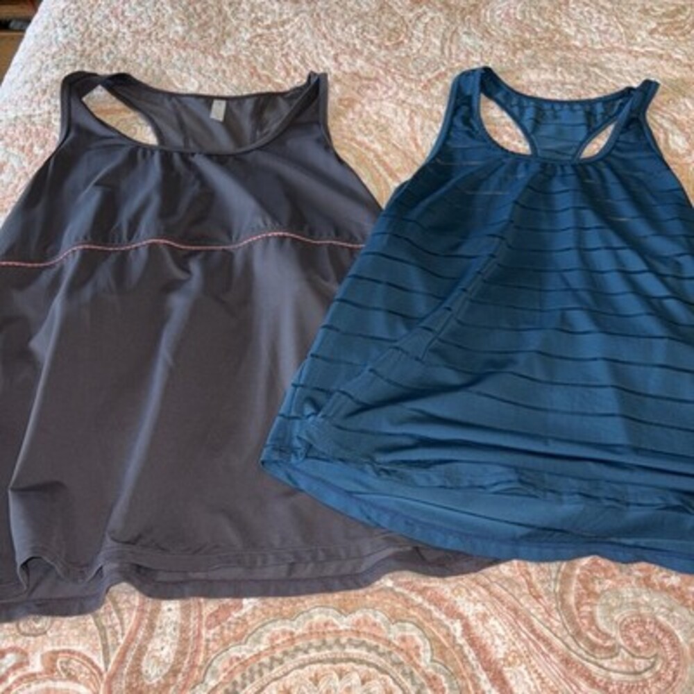 GUC Set Of Two Gap Fit & Zyia Active Tank Tops, Athletic Workout, Size XL & L